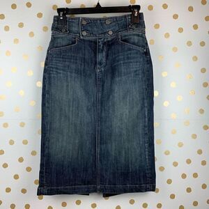 PAIGE Westgate Denim Pencil Skirt Size 26